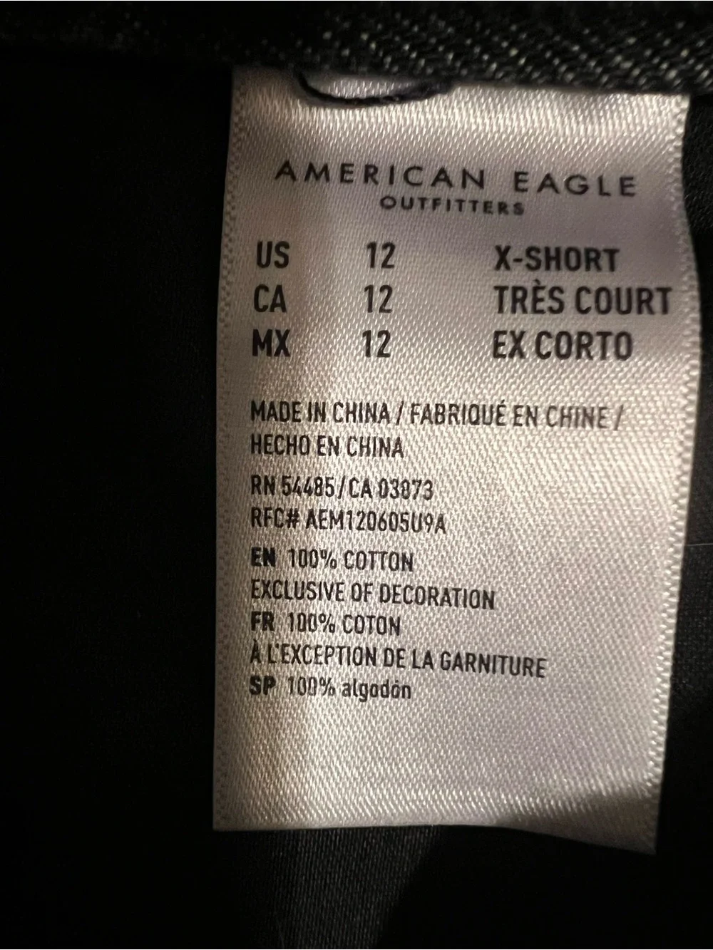 American Eagle Outfitters Distressed Charcoal/Gray Wash Boyfriend Jeans